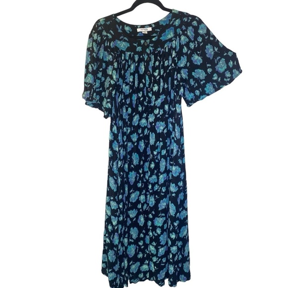 Go Softly Patio Dresses & Skirts - GO SOFTLY PATIO CAFTAN dress women sz Small flowy loose lightweight comfy floral